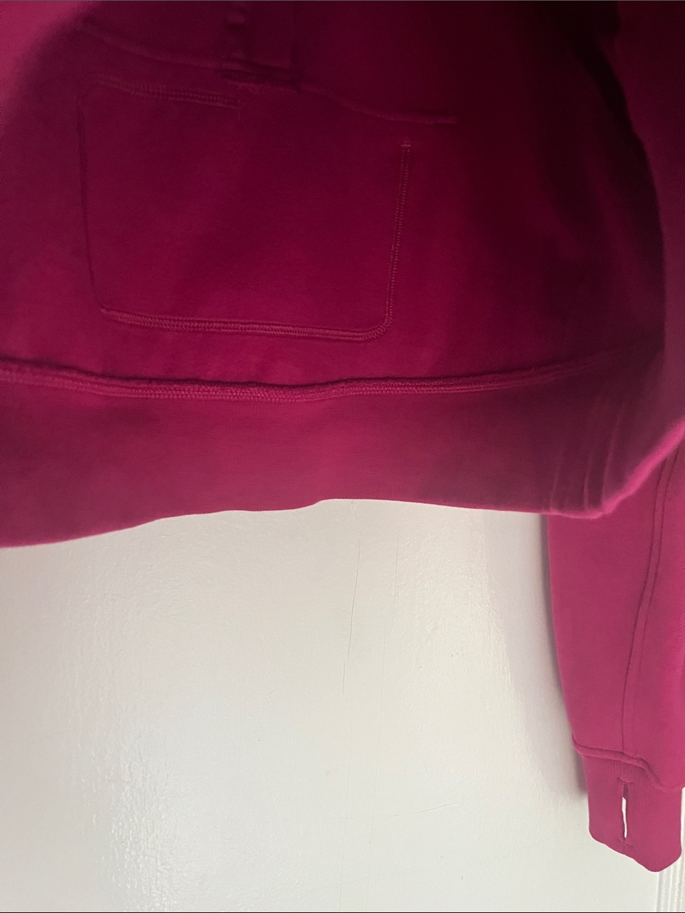 lululemon (XS/S) Scuba Oversized Funnel-Neck Half Zip Ripened Raspberry / Gold - Picture 8 of 16